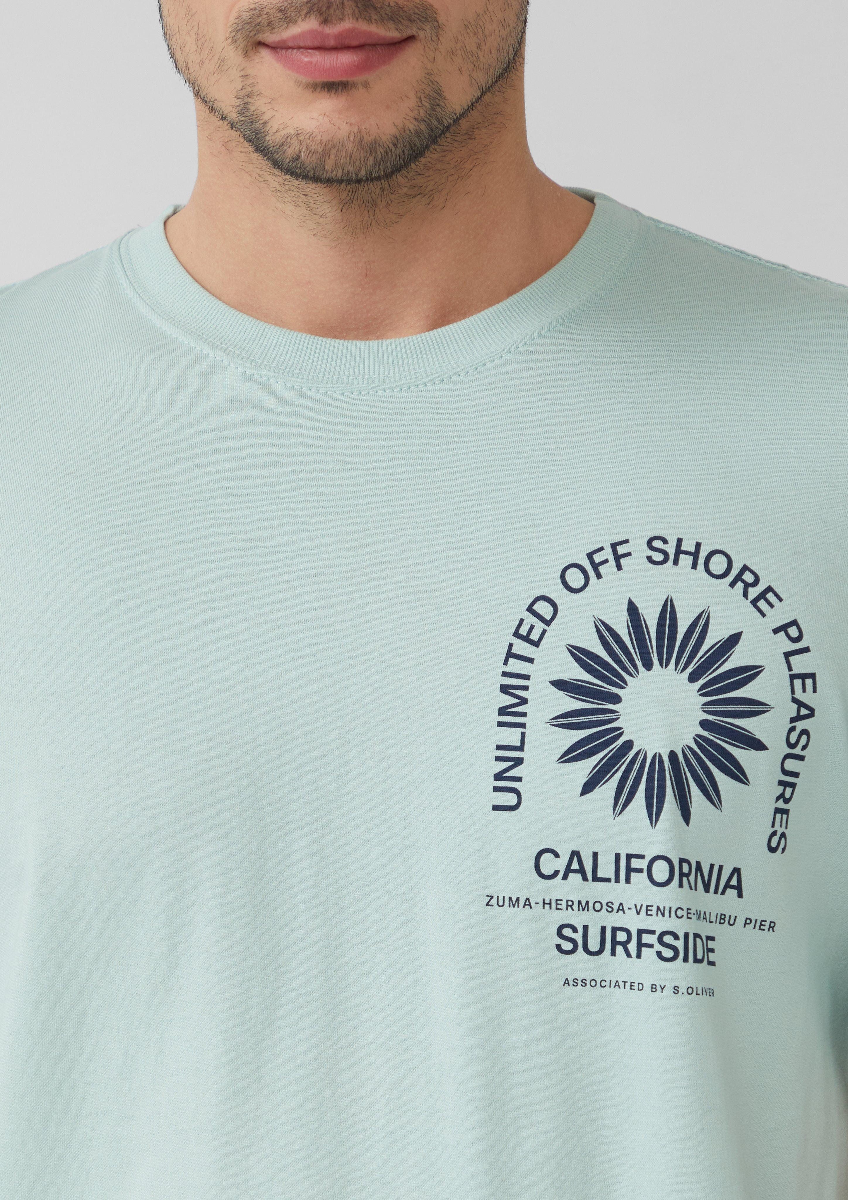 s.Oliver Kurzarmshirt T-Shirt mit Crew Neck günstig online kaufen
