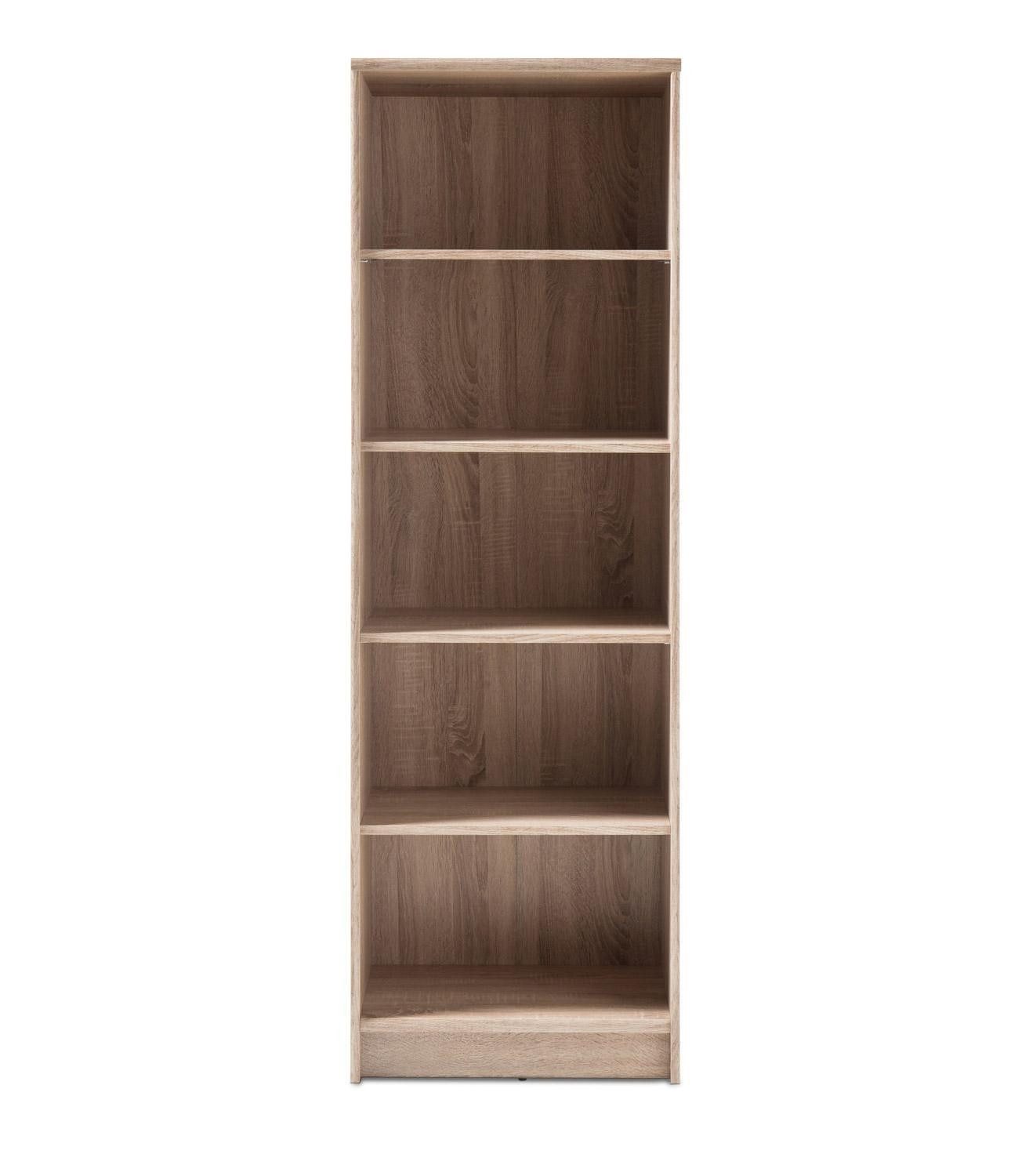 Bücherregal OPTIMUS, B 54 x H 148 cm, Eichedekor Sonoma, mit 5 Fächern