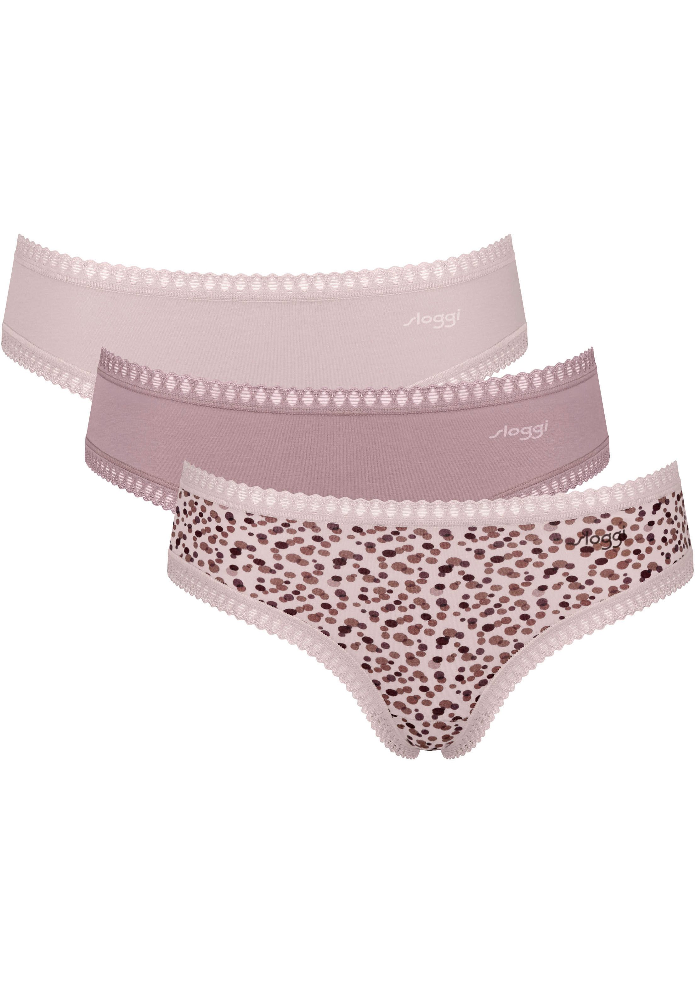 sloggi Hipster GO Crush Hipster C3P (3er Pack) mit Spitzendetails günstig online kaufen