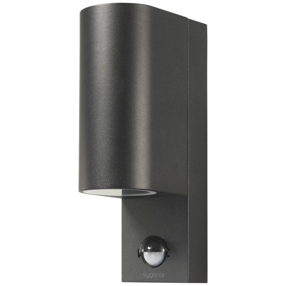 Sygonix Außen-Wandleuchte Sygonix SY-6028440 LED-Außenwandleuchte mit Bewegungsmelder GU10 S