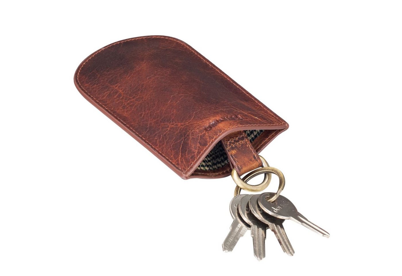 STILORD Schlüsseltasche "Toby" Schlüsseltasche Leder Schlüsselglocke