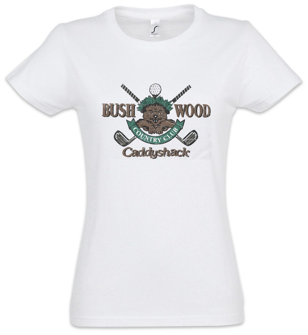 Urban Backwoods Print-Shirt Bushwood Country Club I Damen T-Shirt Caddyshack Handicap Zeichen Sign (1-tlg) Insignia Logo Company Firmenlogo