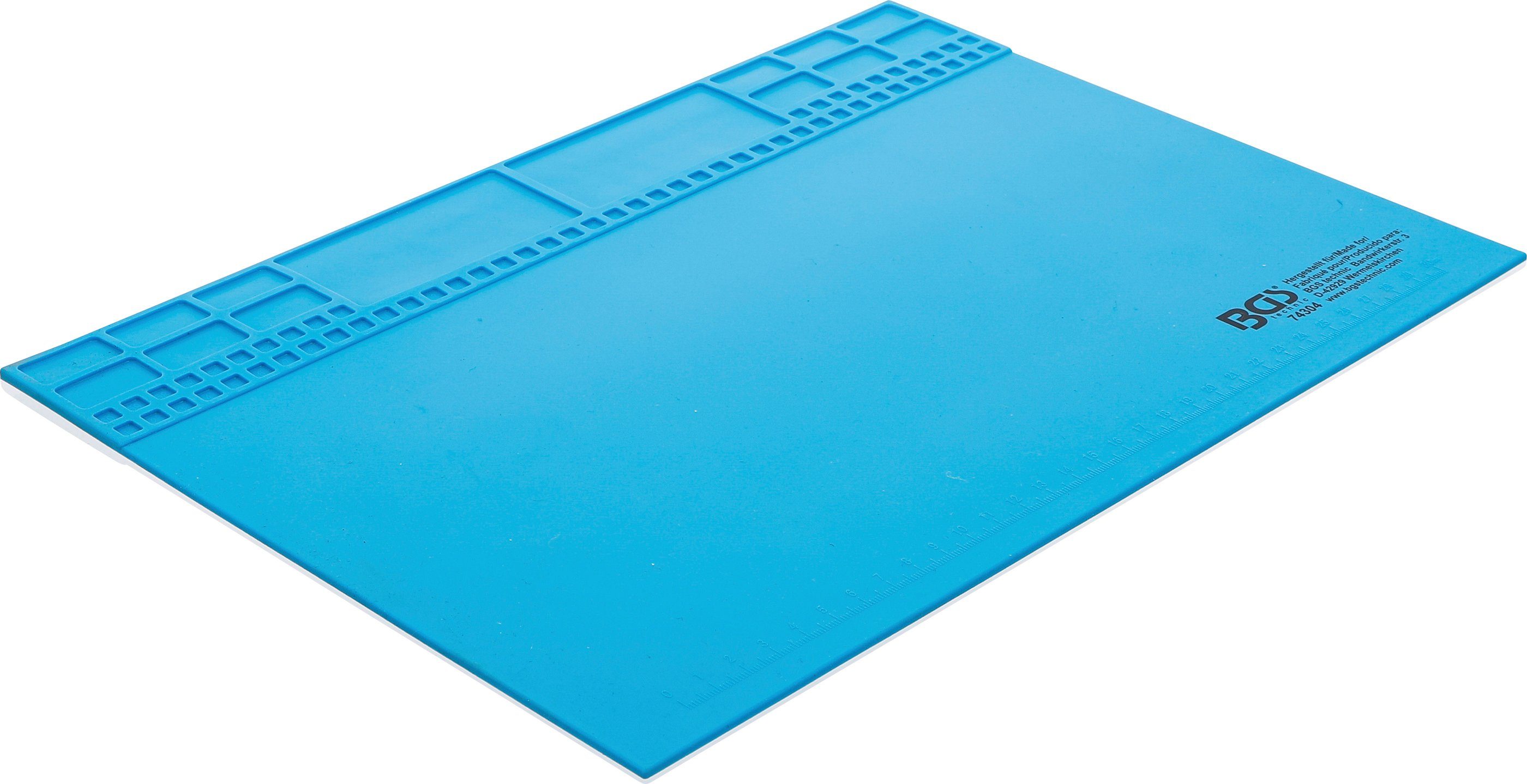 BGS technic Schreibtischunterlage Silikon-Arbeitsmatte, magnetisch, 350 x 245 x 3 mm, (1 tlg)