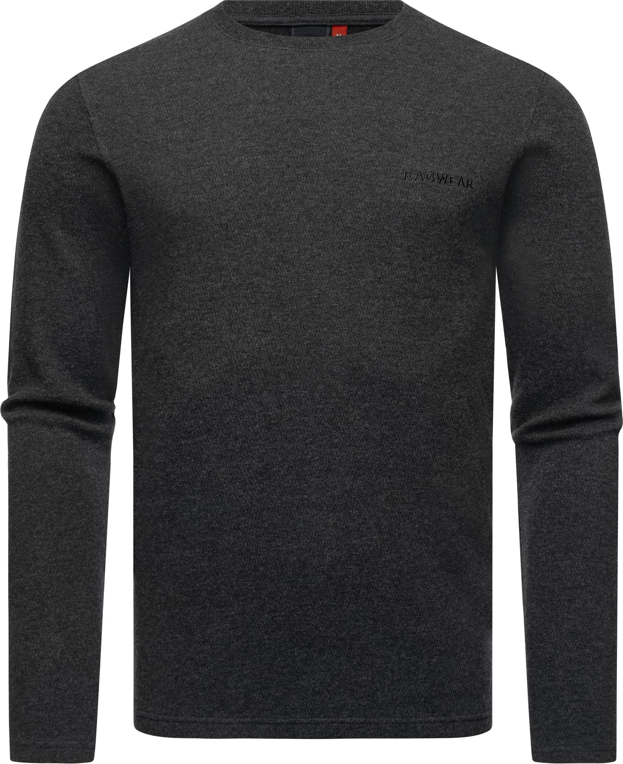 Ragwear Sweatshirt Cyen Stylischer leichter Herren Pullover dunkelgrau