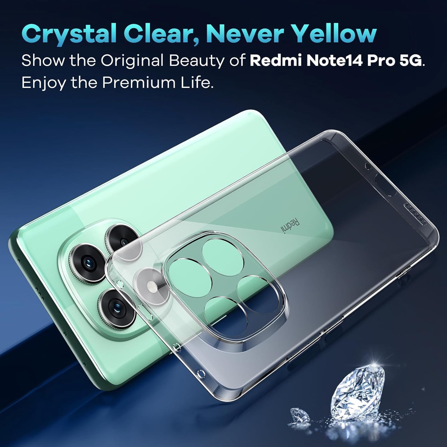MSM Handyhülle Hülle + 2X Schutzglas für Xiaomi Redmi Note 14 Pro Panzerfolie Case