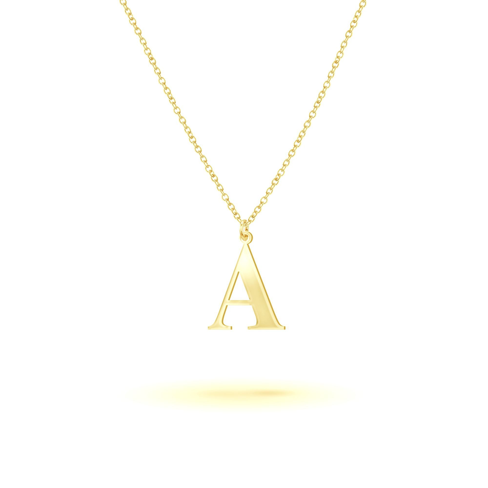 Kette mit Anhänger 925-Sterling Silber Glänzend vergoldet 45cm