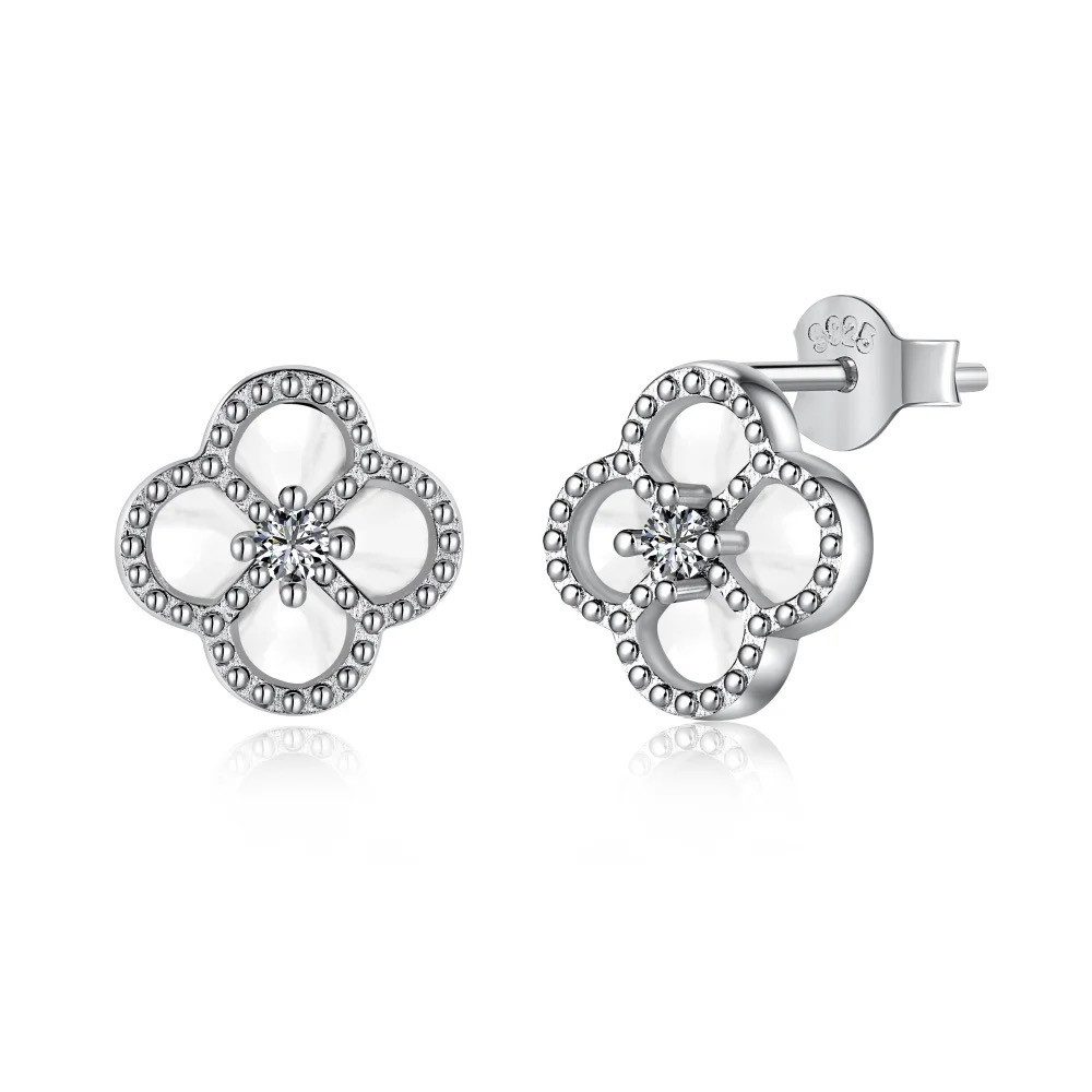 ROUGEMONT Kette mit Anhänger Damen Anhänger Halskette Kleeblatt Clover 925 sterling Silber, Echtschmuck