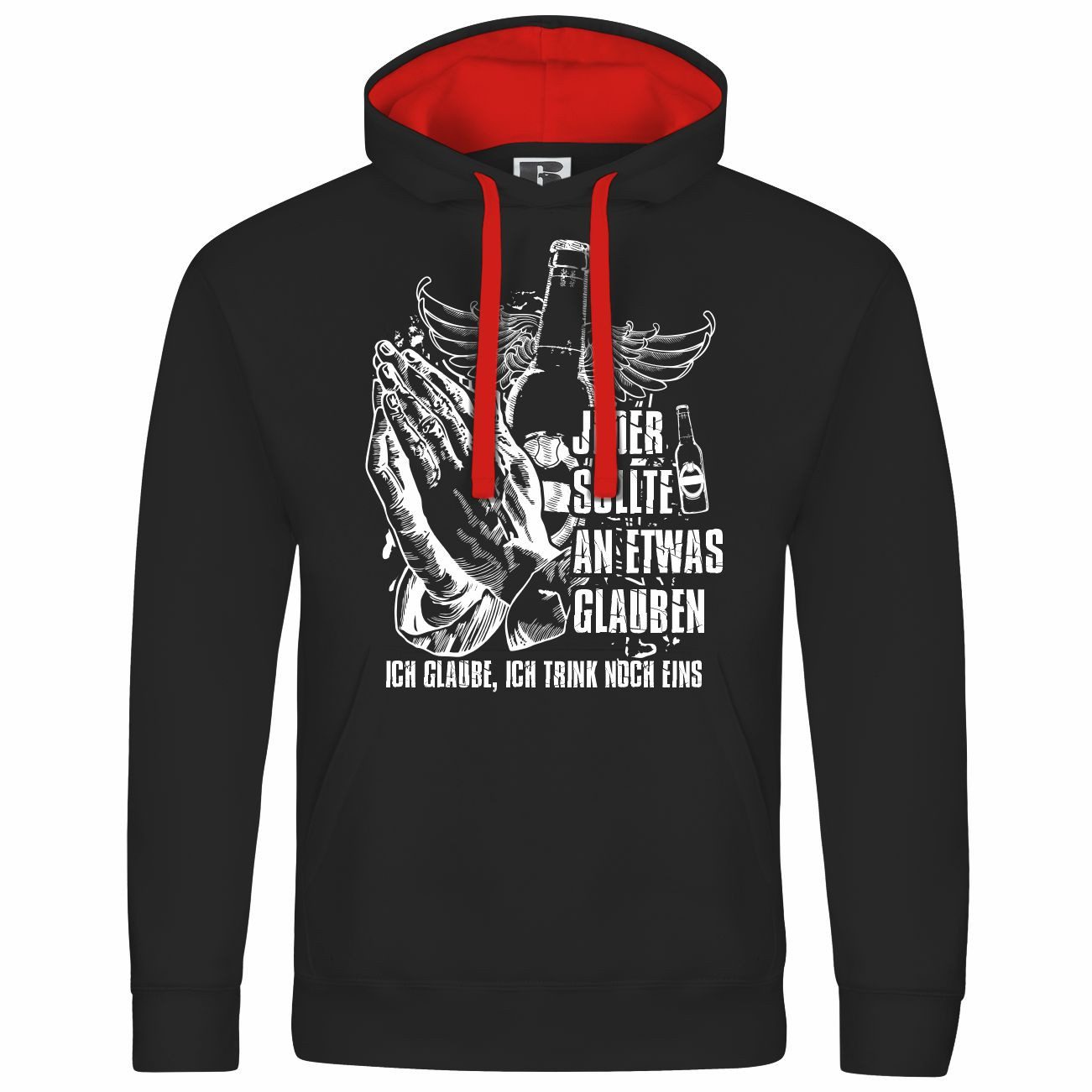 deinshirt Kapuzenpullover Herren Kapuzenpullover Ich glaube günstig online kaufen