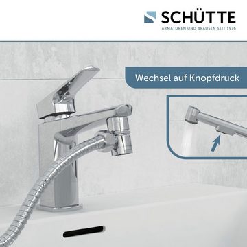 Schütte Waschbeckendusche, (Set, 3-tlg), Waschbeckenhandbrause mit Wandhalterung+Schlauch (150cm) und Adapter