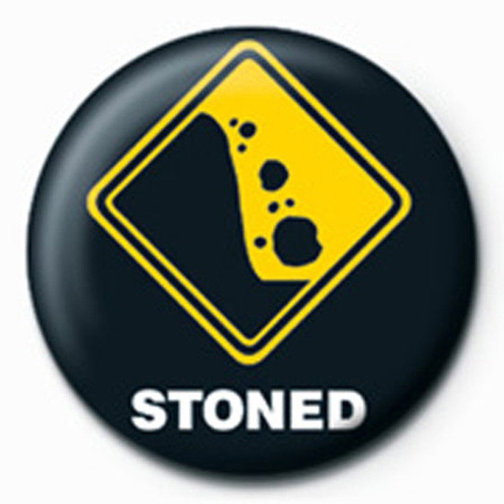 Button Fun - Button Badge - Stoned