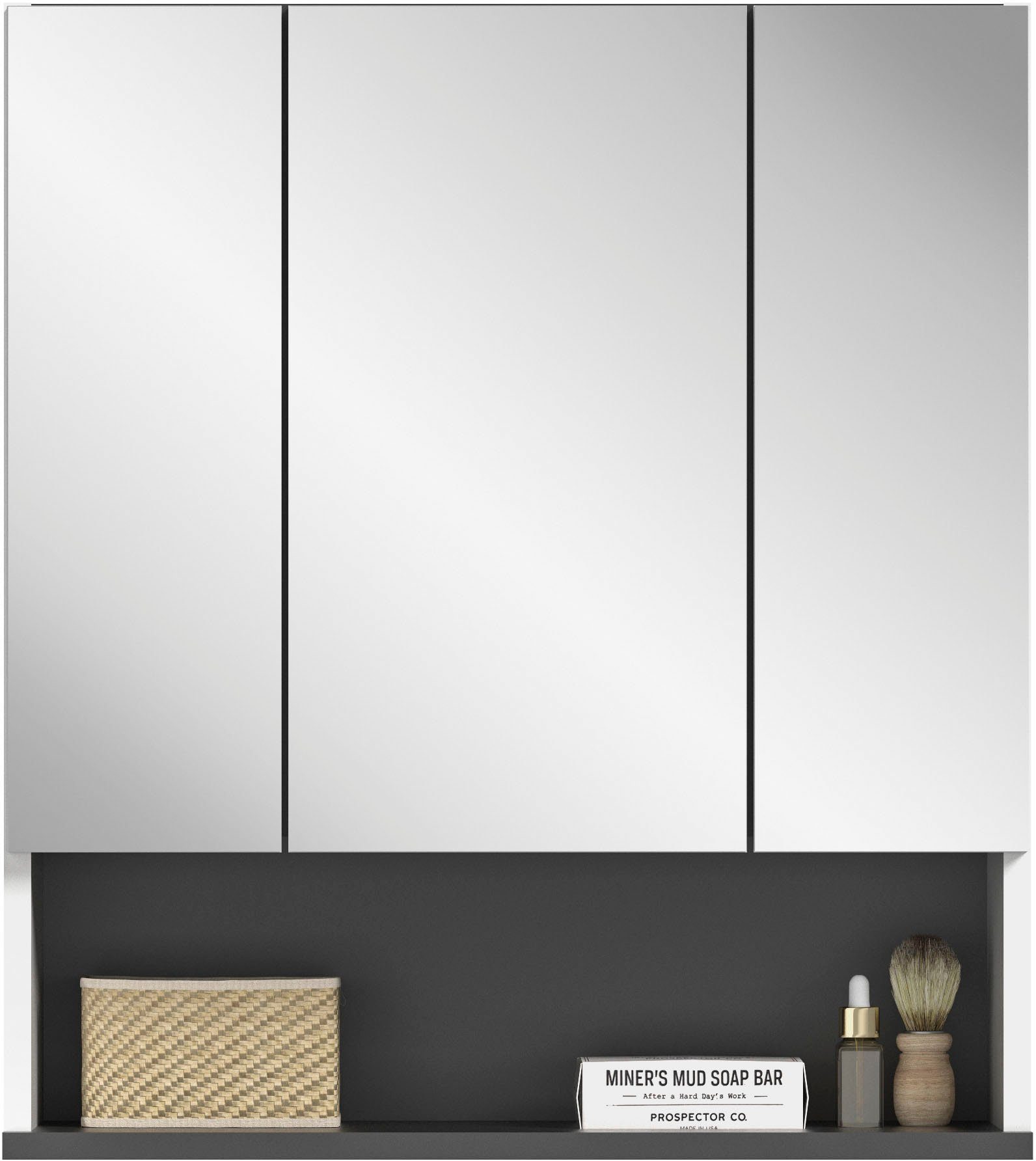 welltime Spiegelschrank Torun Badmöbel, Breite 60 cm, individuell mit  anderen Artikeln der Serie kombinierbar | Spiegelschränke