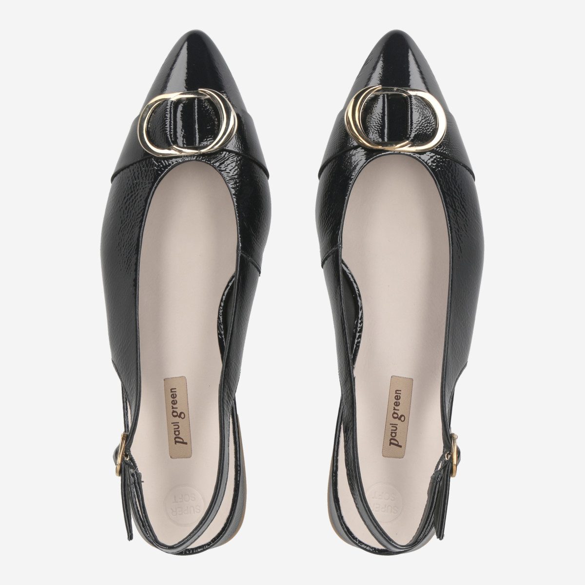 Paul Green Paul Green 6091-035, Peeptoes & Slingpumps, Schwarzblau, Damen Peeptoepumps