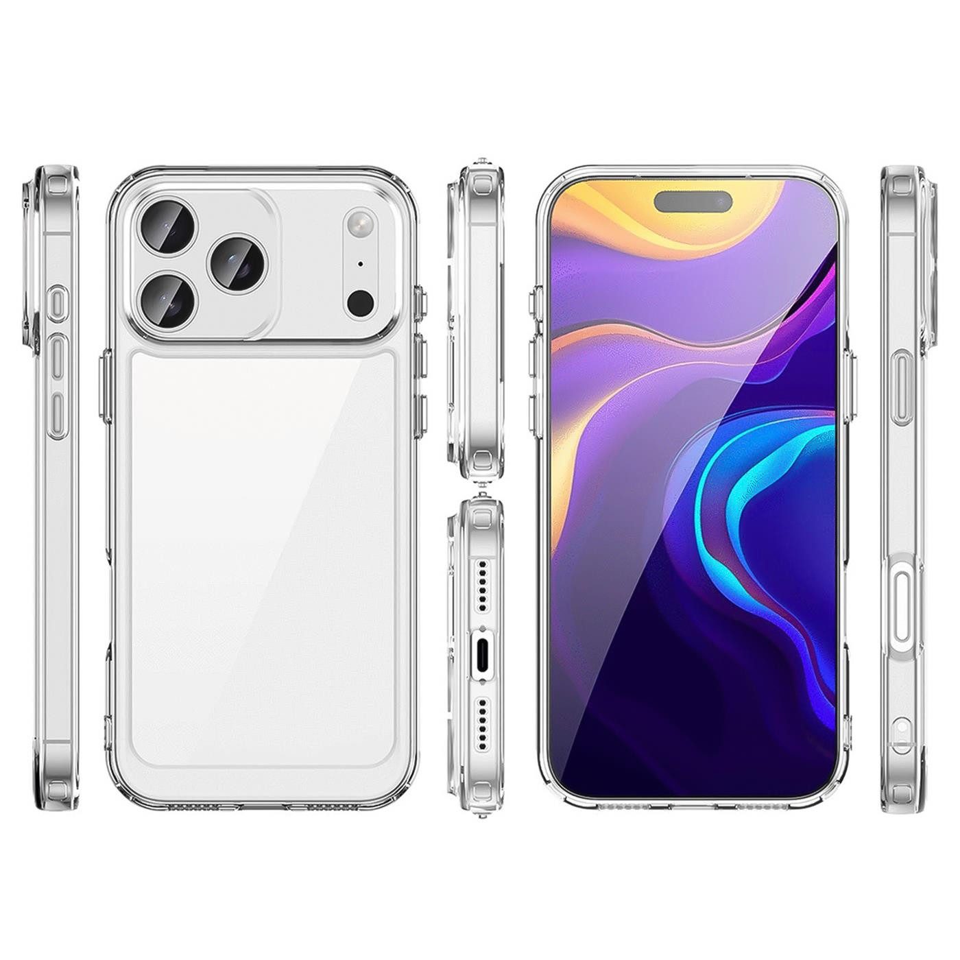 CoolGadget Handyhülle Transparent Ultra Slim Case für Apple iPhone 17 Pro Max 6,9 Zoll, Silikon Hülle Dünne Schutzhülle für iPhone 17 Pro Max Hülle – Bild 2 von 5
