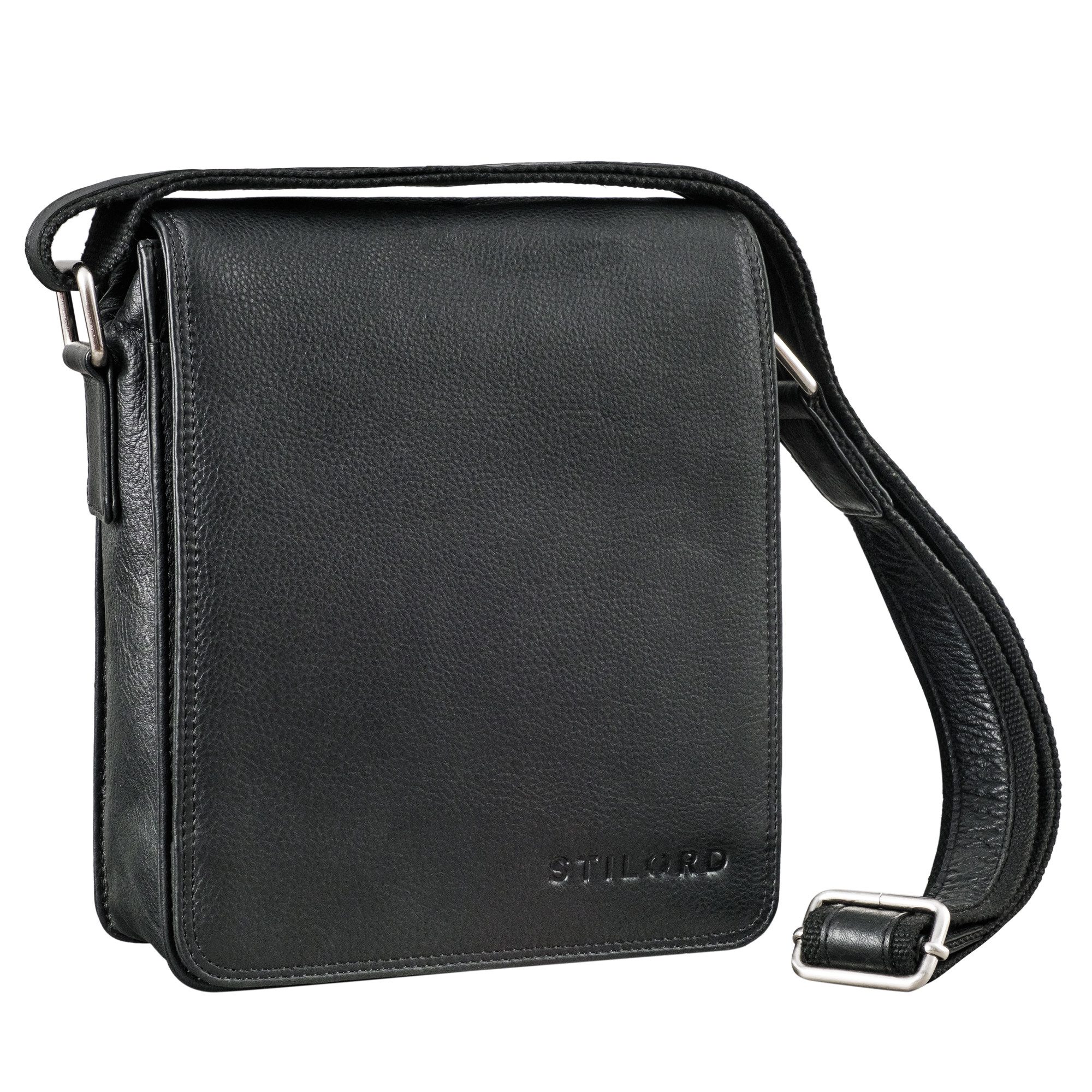 Schultertasche "Akito" Umhängetasche Herren Leder Klein - Herrentasche aus Echtleder