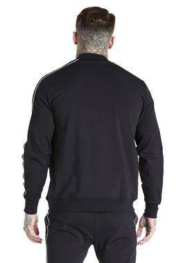 Siksilk Bomberjacke SikSilk Bomberjacke STATUS TAPE TRACK BOMBER SS18625 Black Schwarz