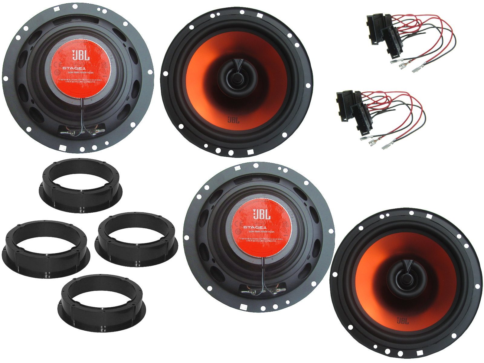 DSX JBL Lautsprecher Set für Seat Leon 1M Bj 99-06 Tür vorne hinten 800 W Auto-Lautsprecher (100 W)
