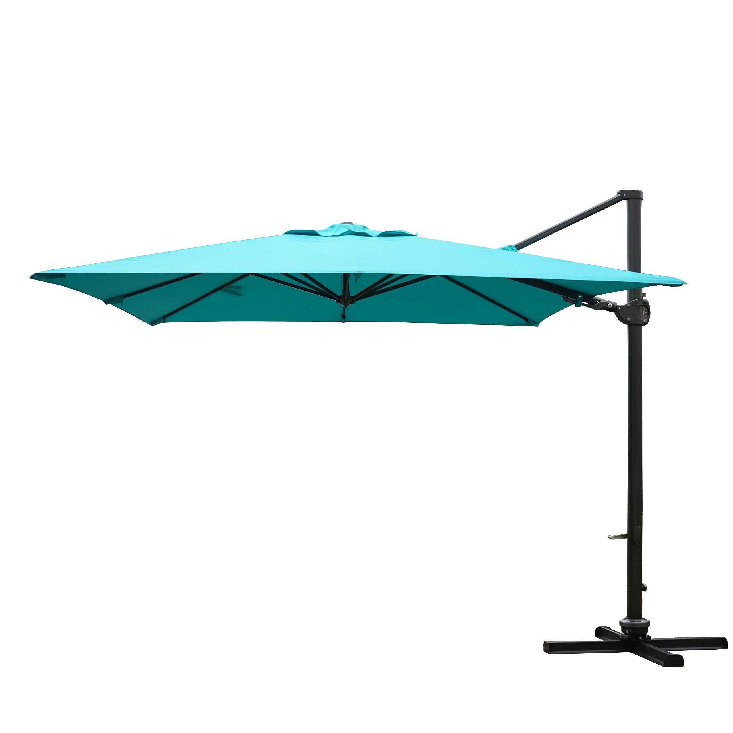 Sonnenschirm Mit Aluminium-Mast 4-lagig Sandfarben 3x3 M - Sonnenschirm - Gartenschirm