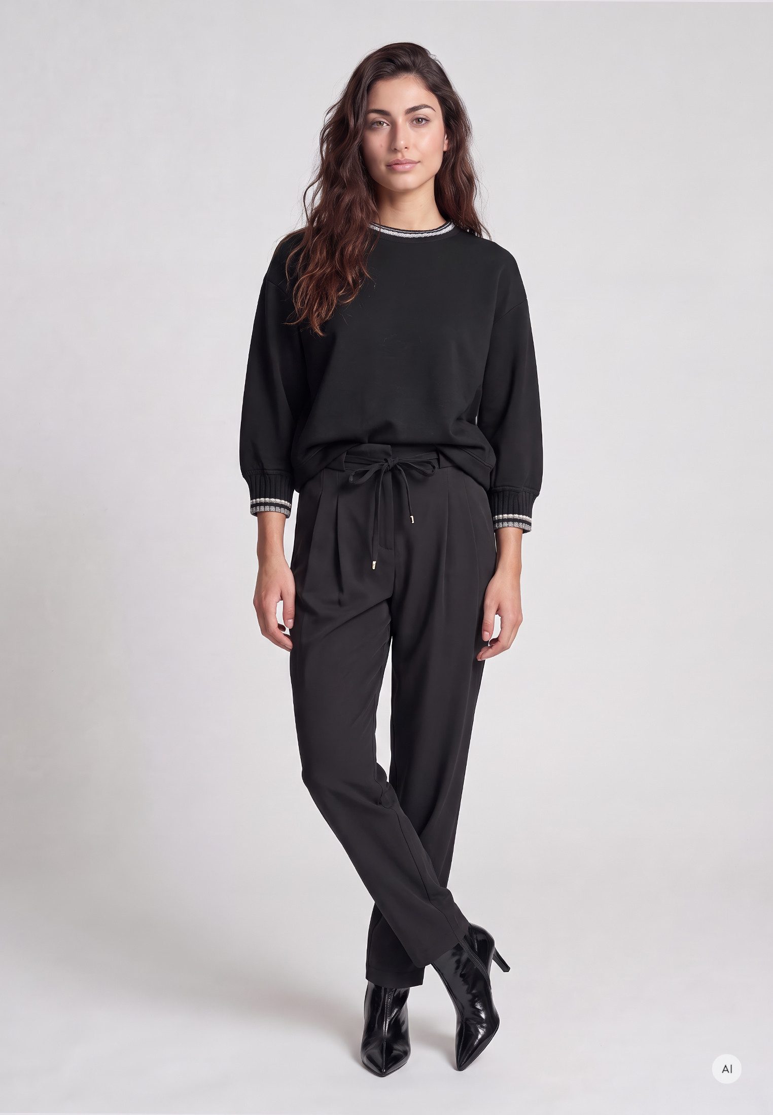 MARC AUREL Shirtbluse mit Rippband