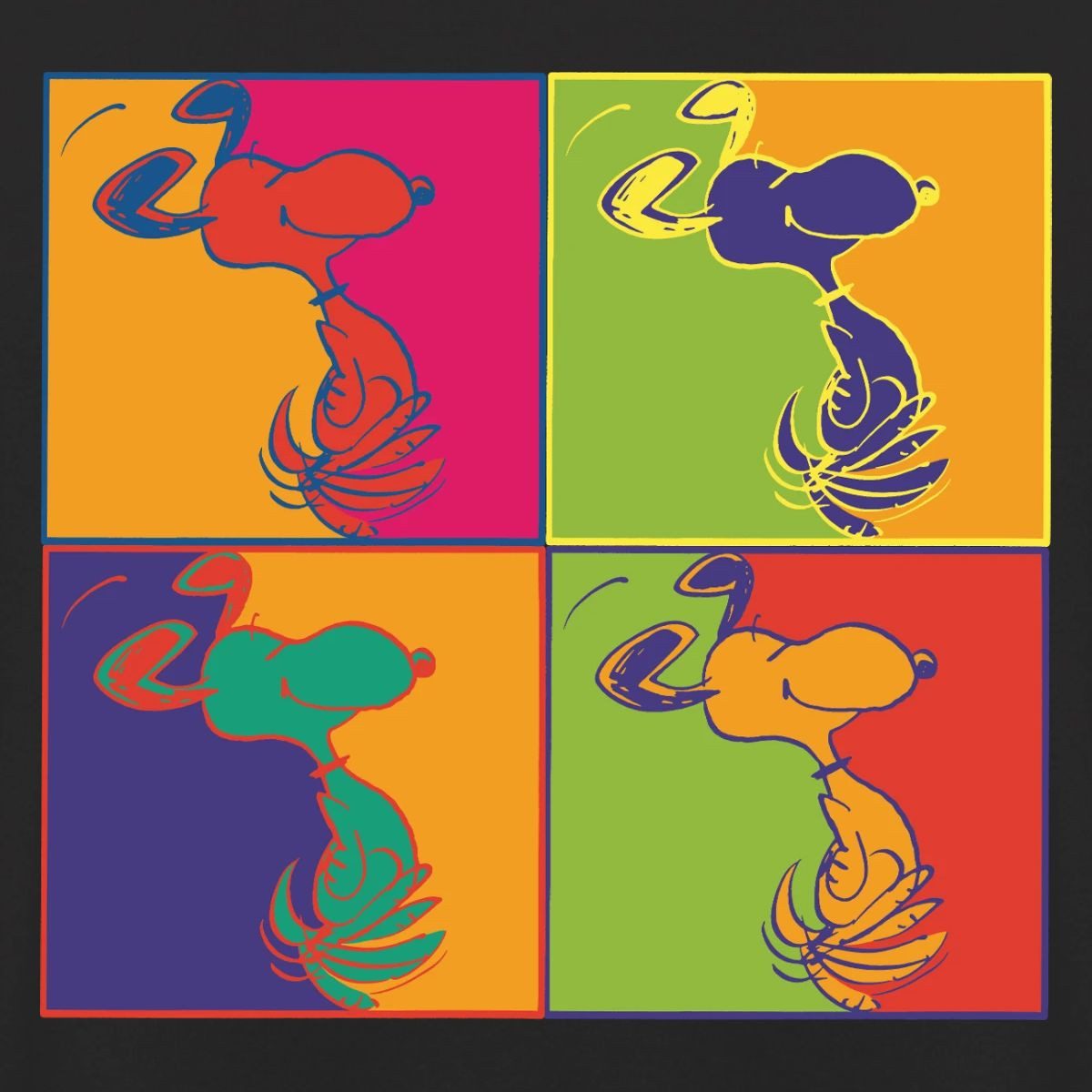 Spreadshirt Hoodie Peanuts Snoopy Pop Art Design Unisex Hoodie (1-tlg)
