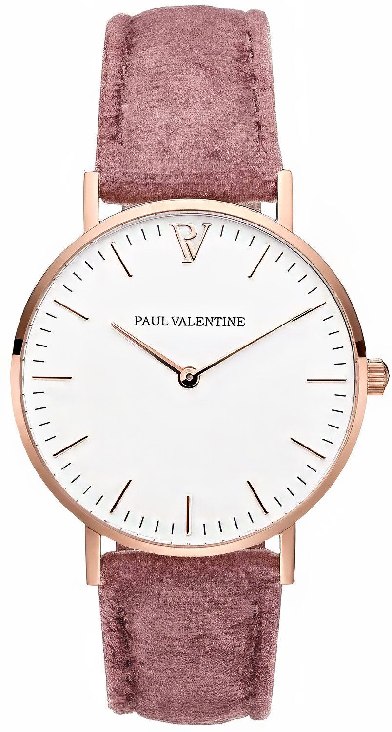 Paul Valentine Quarzuhr MARINA ROSE GOLD PINK VELVET