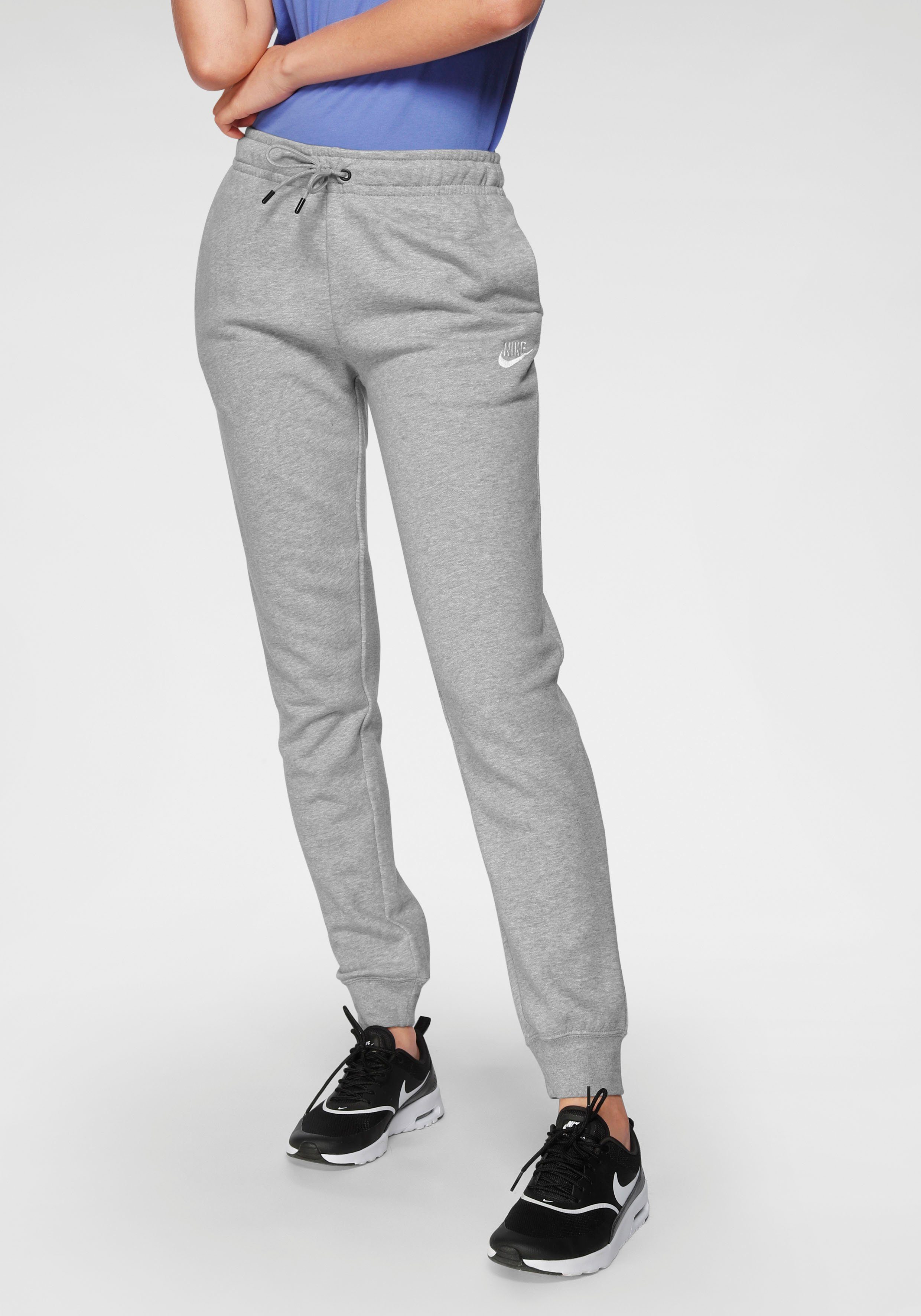 grau-meliert WOMENS Nike PANTS FLEECE Jogginghose ESSENTIAL Sportswear