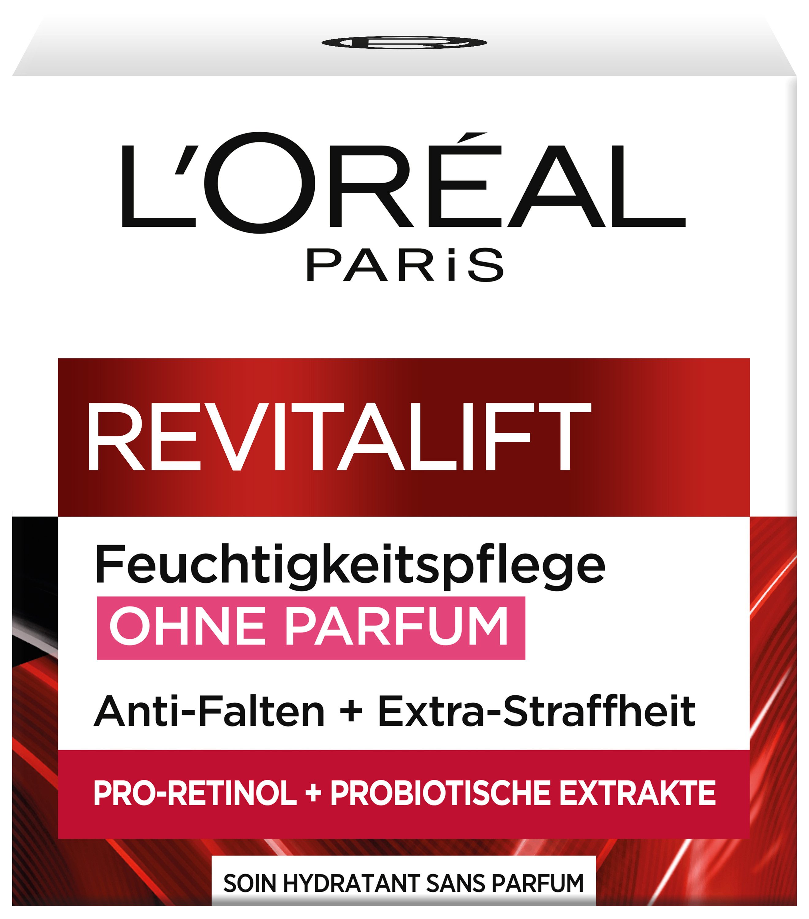 L'ORÉAL PARIS Feuchtigkeitscreme REVITALIFT KLASSIK OHNE PARFUM, für sensitive Haut, ohne Parfüm und Alkohol, mildert Falten