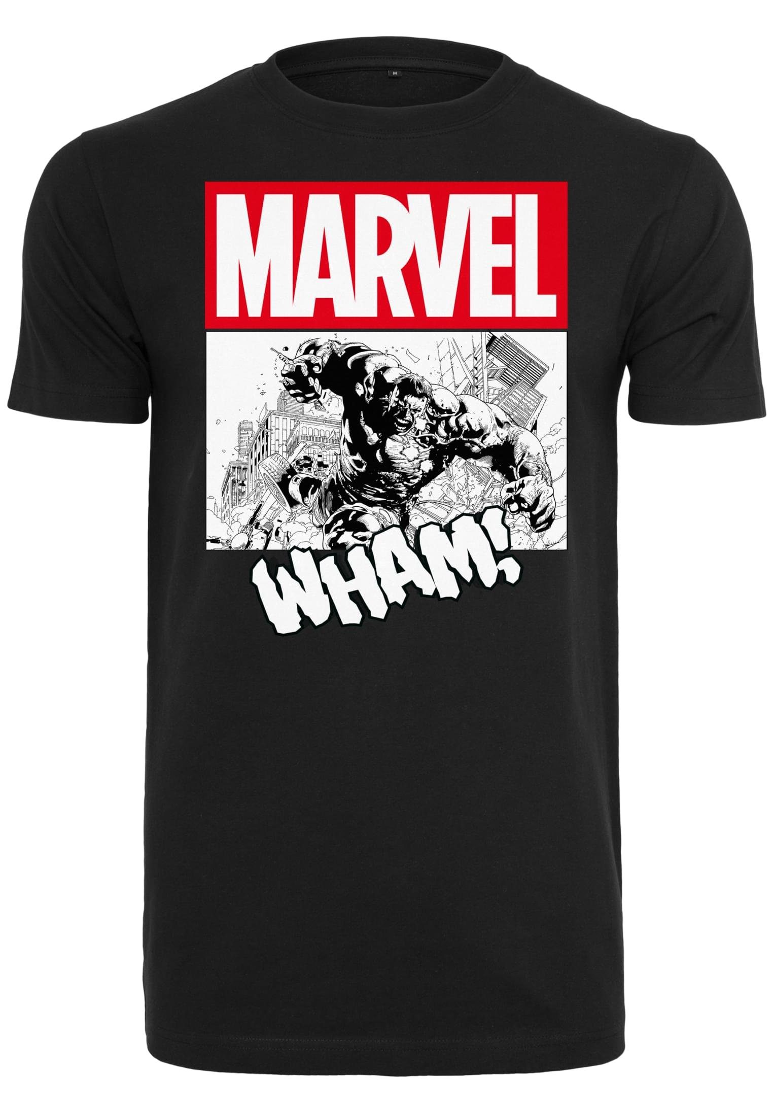 Merchcode Kurzarmshirt Herren Avengers Smashing Hulk Tee (1-tlg) black