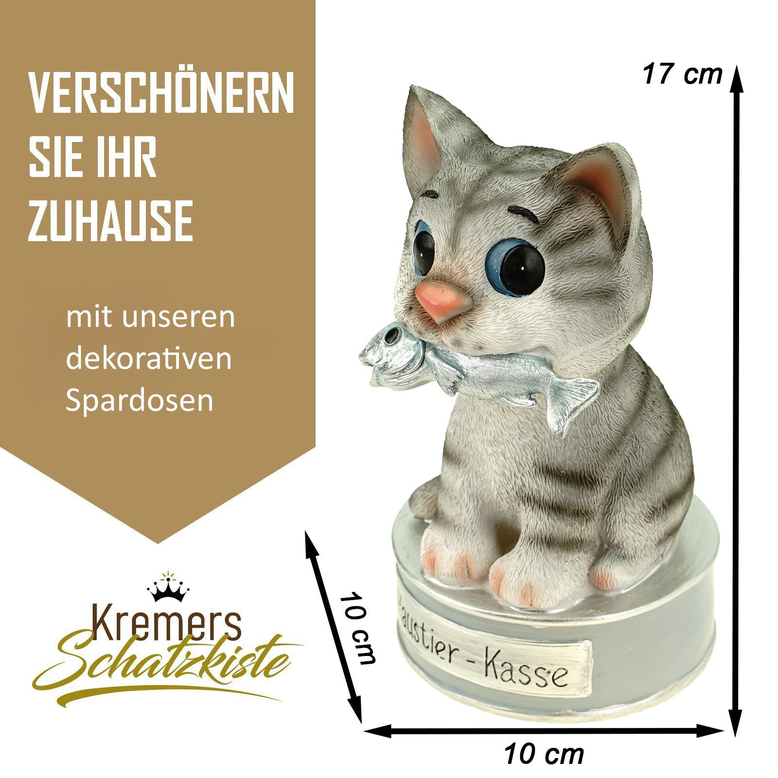 Kremers Schatzkiste Spardose Spardose Haustierkasse für günstig online kaufen