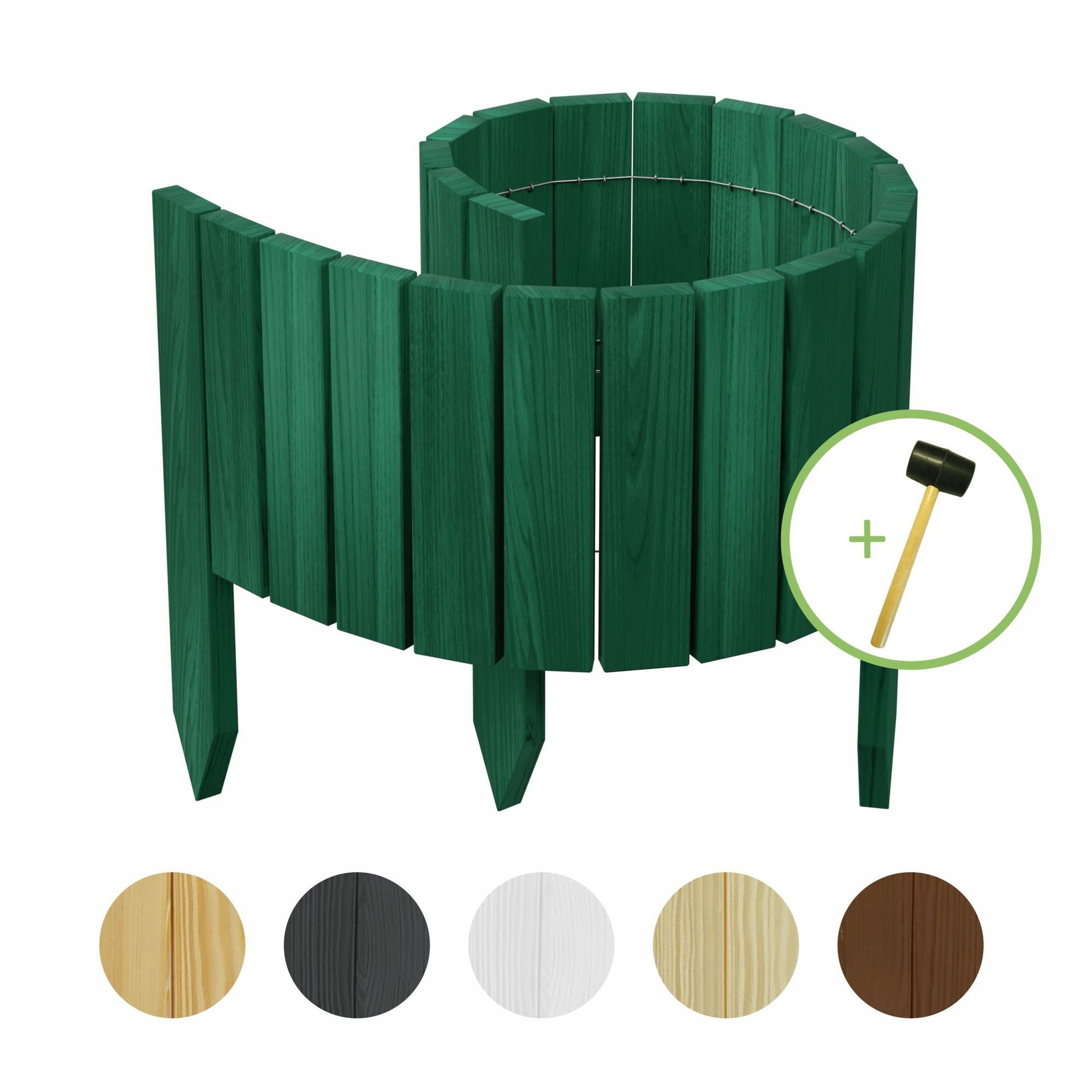 be4nature Palisade Rollborder Flexibler Holzzaun aus günstig online kaufen