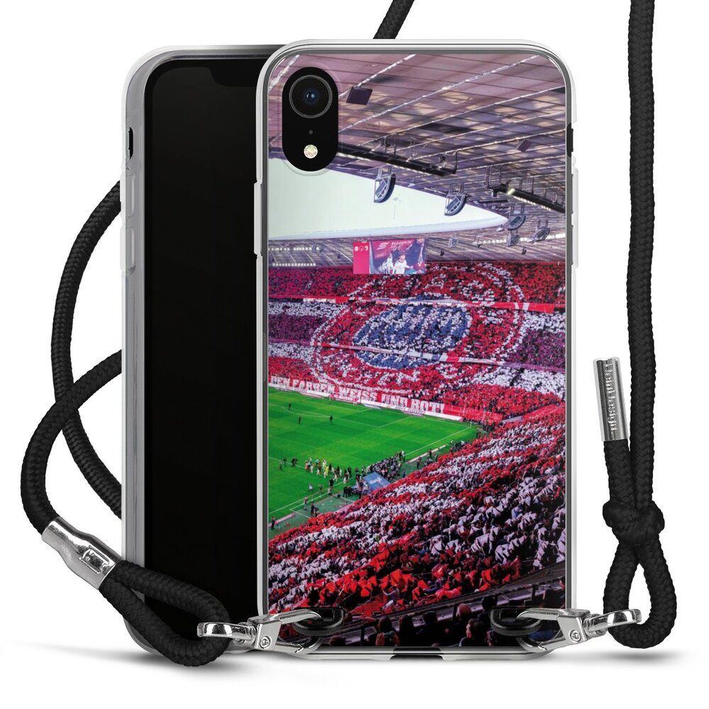 DeinDesign Handyhülle FCB Stadion FC Bayern München FCB Stadion Tribüne, Apple iPhone Xr Handykette Hülle mit Band Case zum Umhängen