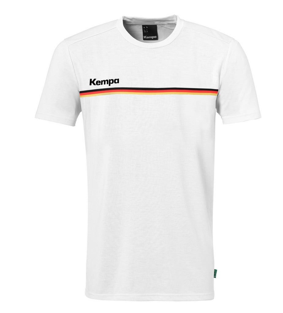 Kempa T-Shirt Team Deutschland/Germany (Bio-Baumwolle) weiss Herren