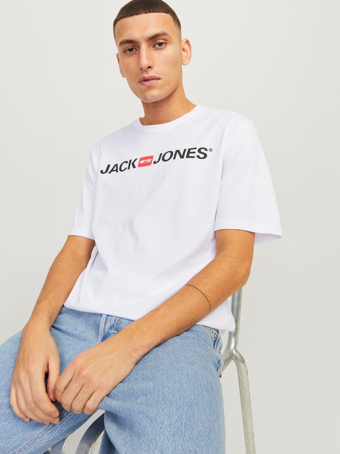 Jack & Jones Rundhalsshirt JJECORP OLD LOGO TEE SS O-NECK NOOS günstig online kaufen