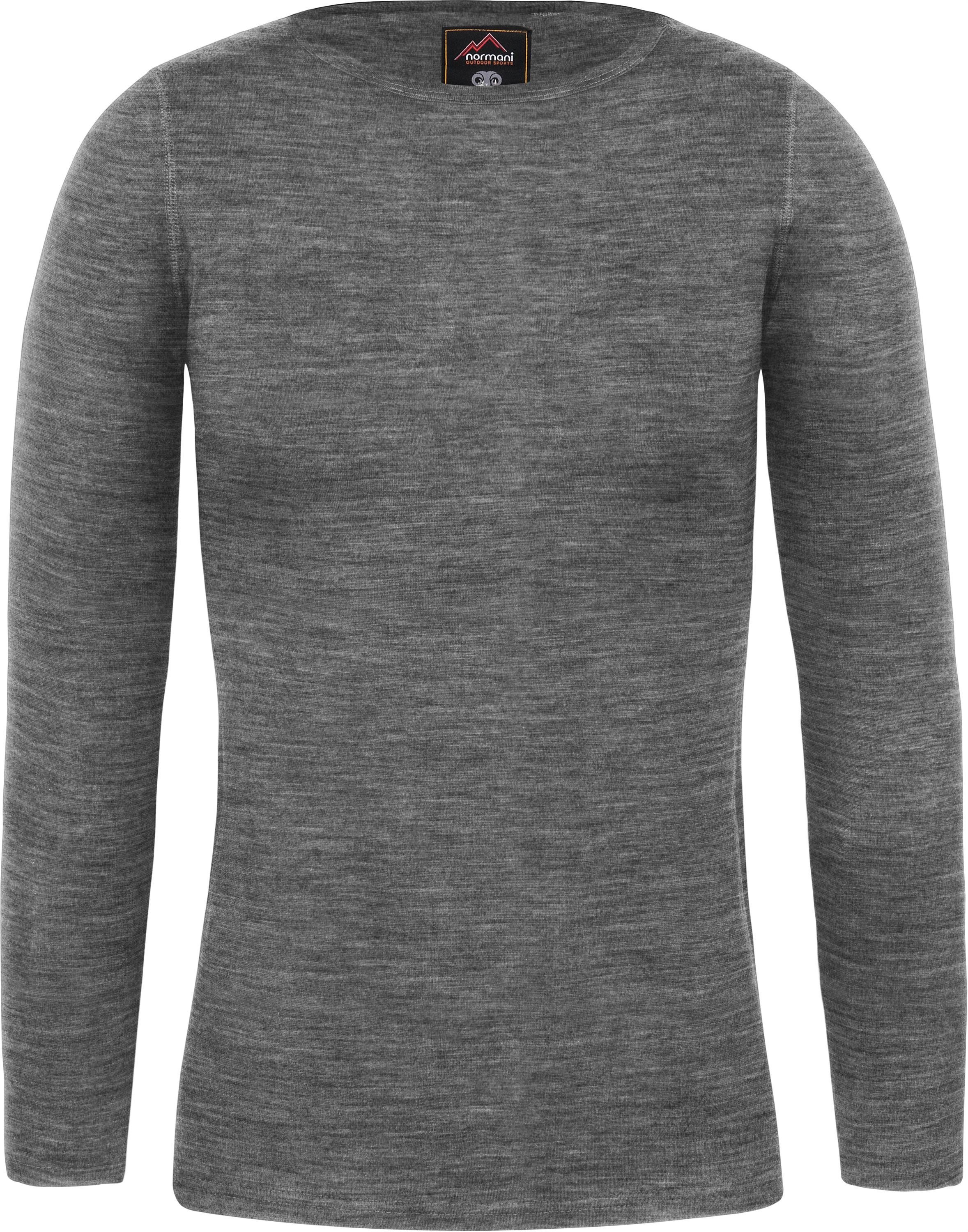 normani Langarmshirt Damen Merino Langarm-Shirt Mandurah Ski-Unterwäsche Rundhals Merino Pullover Unterhemd - 100 % Merinowolle