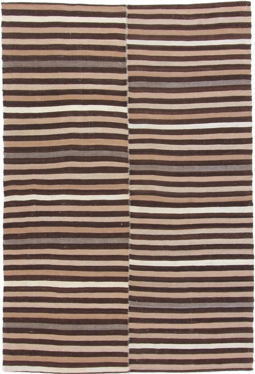 Orientteppich Kelim Fars Mazandaran Antik 137x203 Handgewebter Orientteppich, Nain Trading, rechteckig, Höhe: 4 mm | Kurzflor-Teppiche