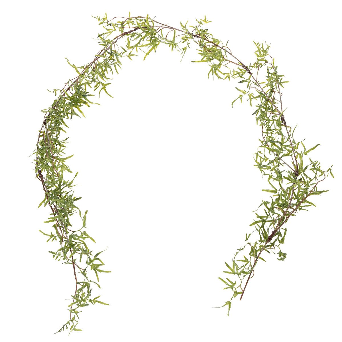 Kunstgirlande Zierspargel Girlande Dekoration für Hochzeit und feierliche, Florists Products, Höhe 20 cm