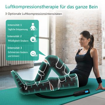 Binecer Fußmassagegerät, Ganzbeinwickel Kompressionsmassage, Beinmassagegerät mit 3 Stufen