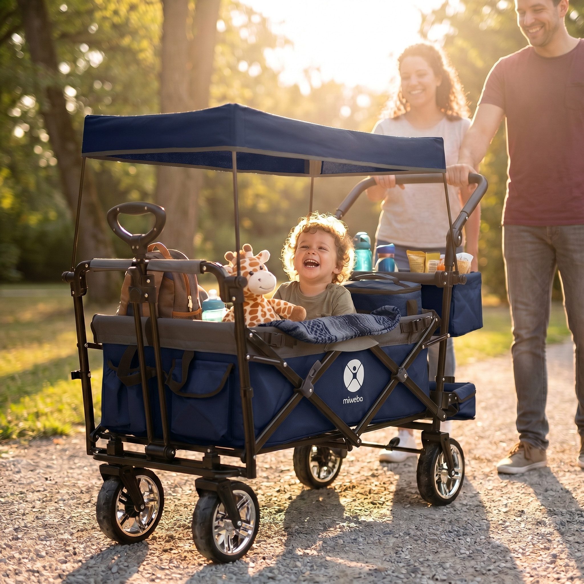 miweba Bollerwagen faltbar Transportkarre Handwagen Bollerwagen MB-20 (Bollerwagen klappbar, Kinderwagen, Handwagen, Transportwagen, 1-tlg., faltbarer Bollerwagen, Bollerwagen für Kinder), faltbarer Bollerwagen, Handwagen, Transportwagen