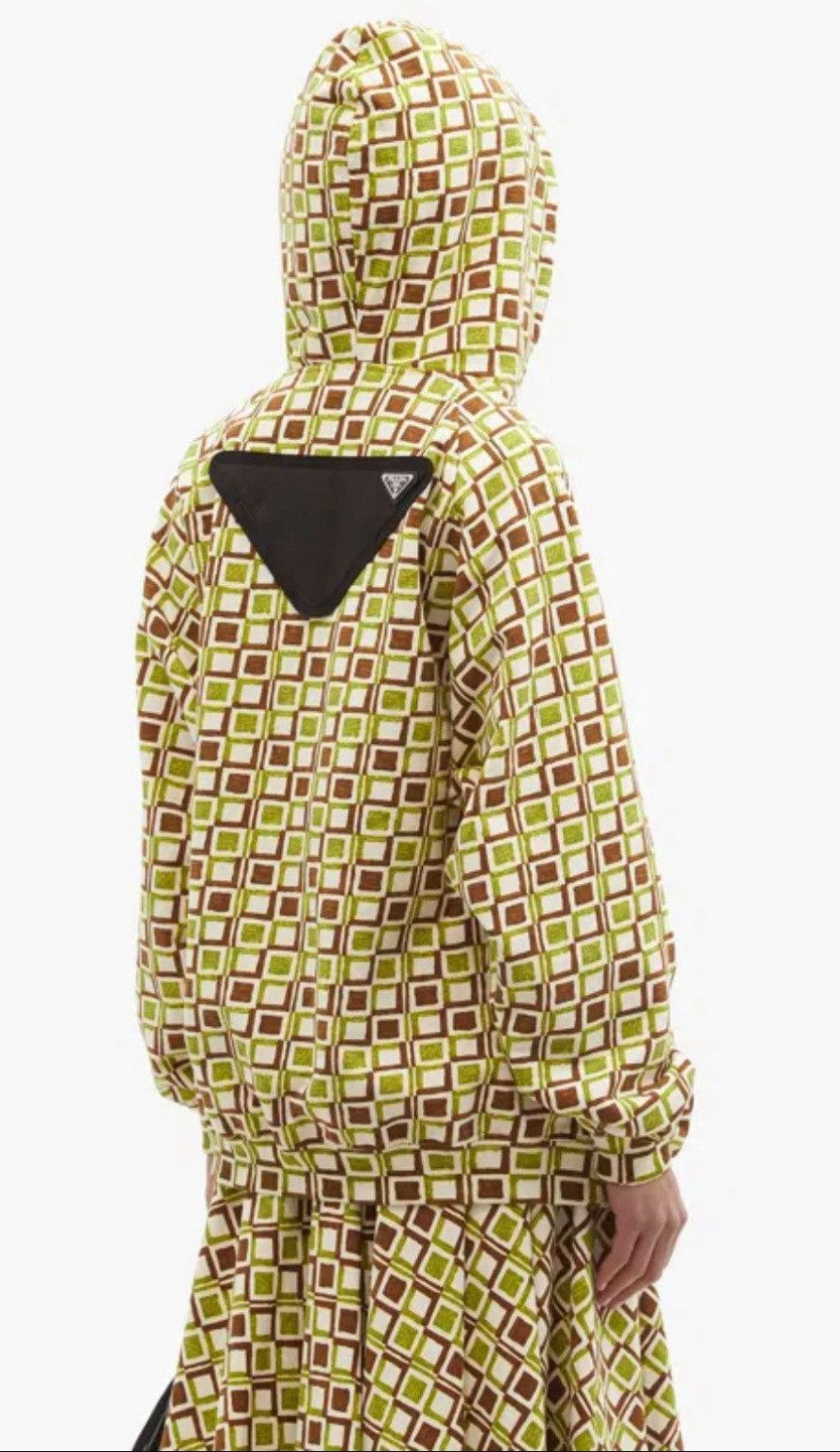 PRADA Kapuzensweatjacke Signaux geometrischen Muster Jacke Signaux Geometric-Print