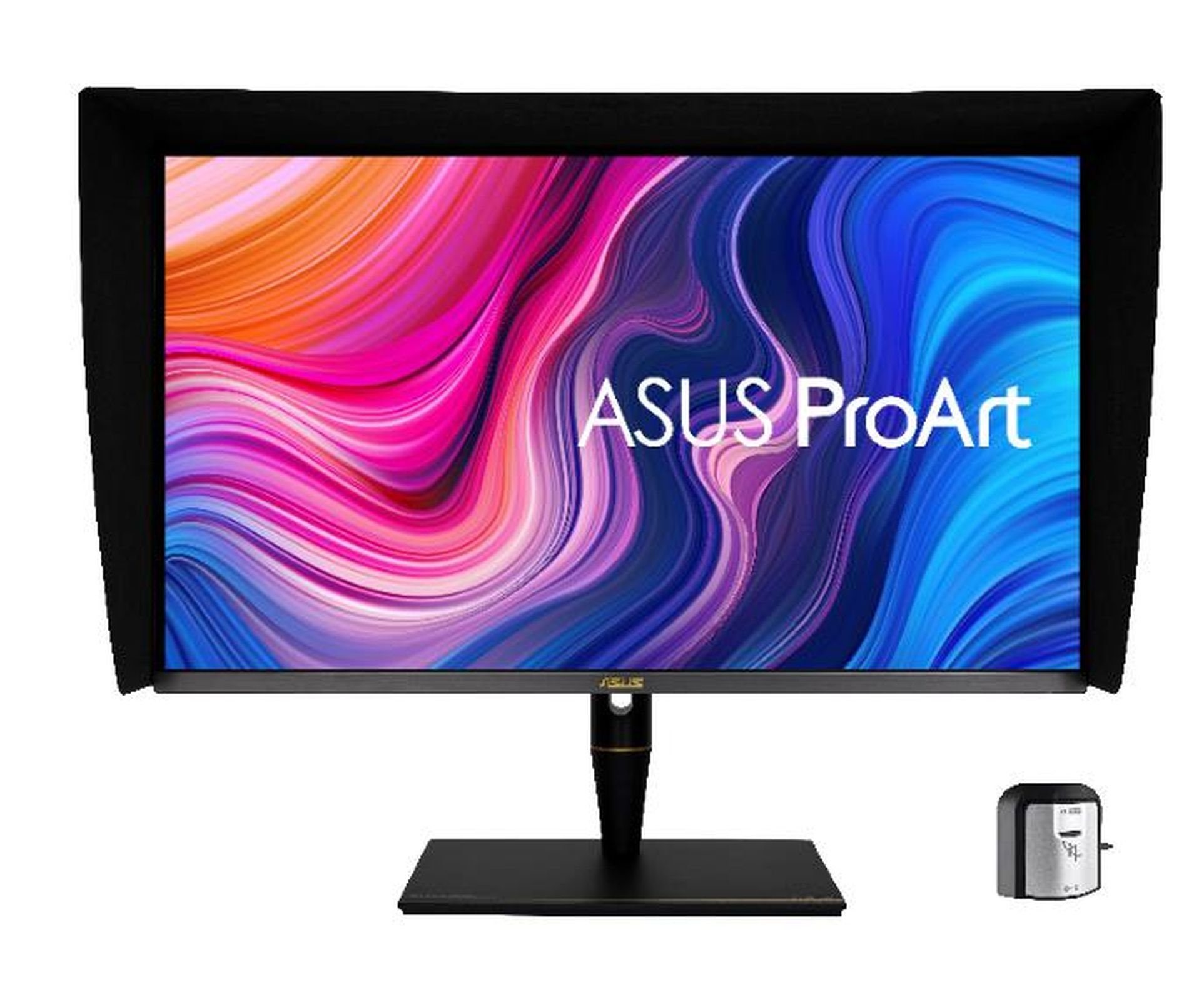 Asus 81,3cm Profess.PA32UCX-PK grey DP+HDMI UHD Spk Lift TFT-Monitor (3840 x 2160 px, 4K Ultra HD, 5 ms Reaktionszeit, 142 Hz, IPS, Lautsprecher, HDCP, HDR, Kopfhörerbuchse, Pivot, Höhenverstellbar)