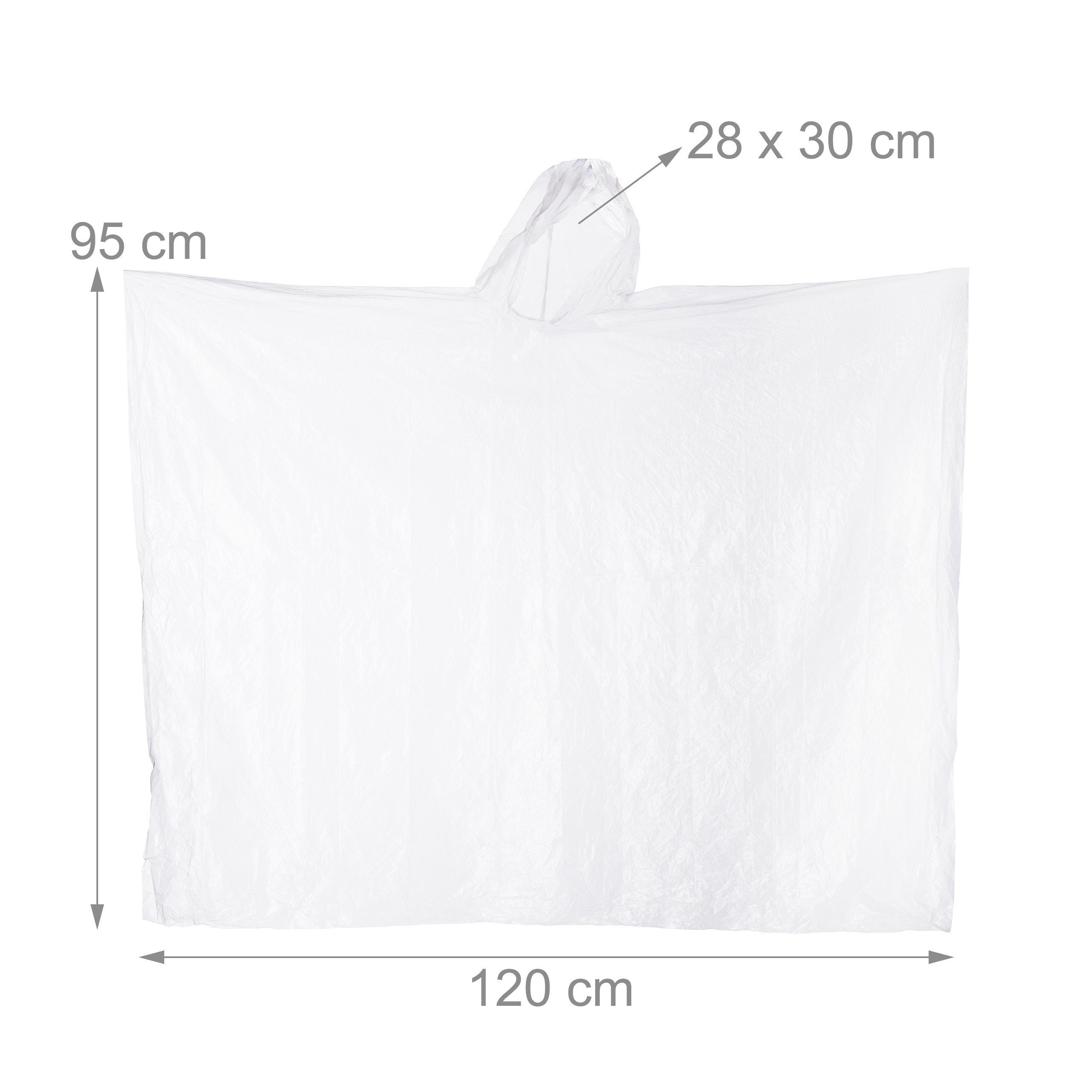 relaxdays Regenponcho transparent x Regenponcho 10