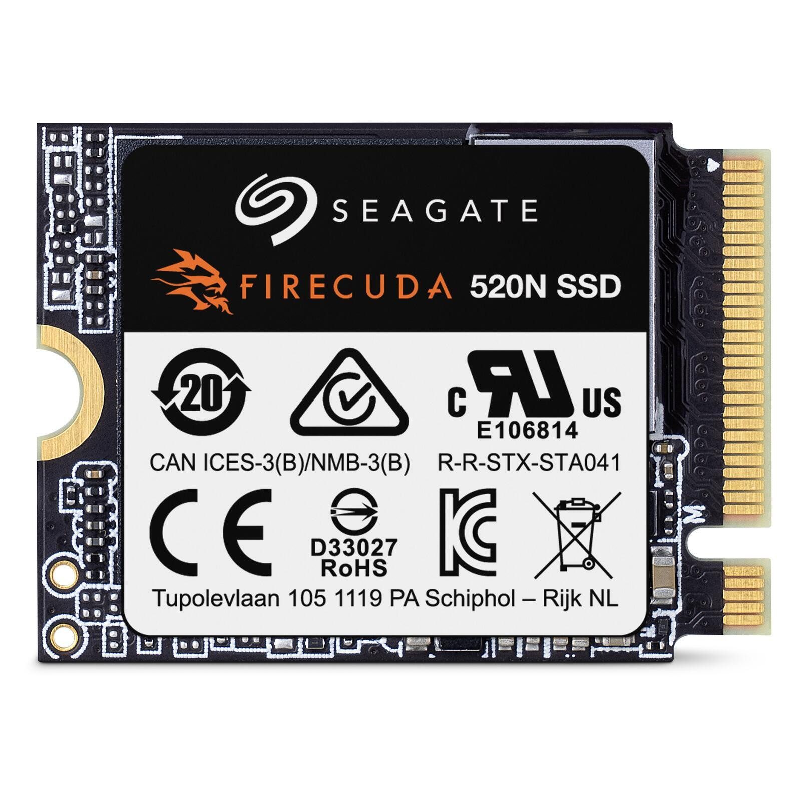 Seagate Seagate FireCuda 520N SSD 1TB M.2 2230 PCIe Gen4 N interne SSD