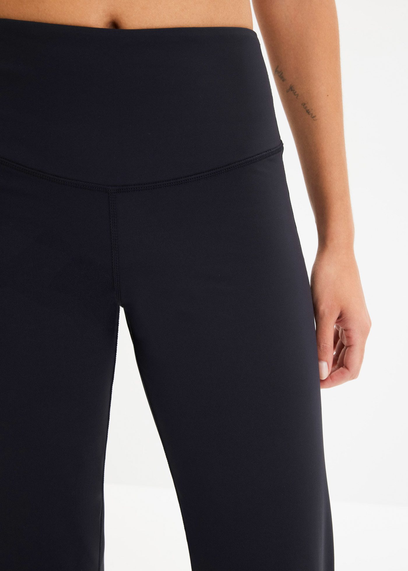 bonprix Funktionsleggings weiches Material, mit doppeltem Taillenbund, Regular Fit