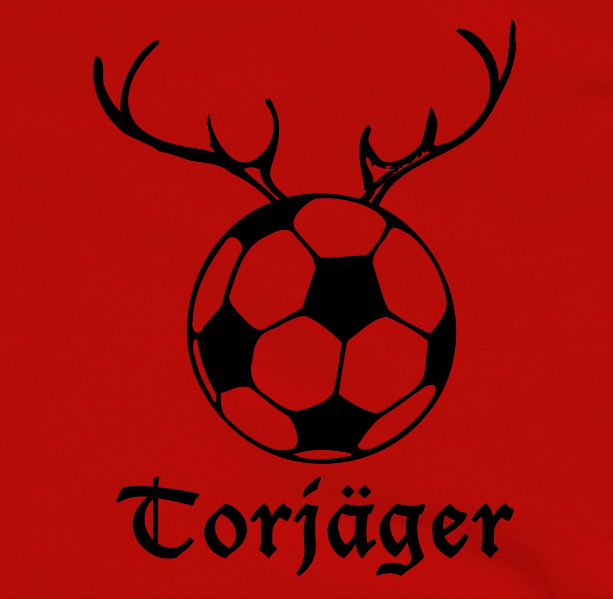 Fussball Sweatshirt EM Shirtracer Torjäger Rot Kinder 3 2024