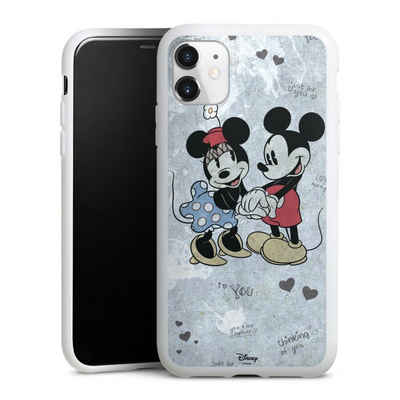 DeinDesign Handyhülle Disney Mickey & Minnie Mouse Vintage Mickey&Minnie In Love, Apple iPhone 11 Silikon Hülle Bumper Case Handy Schutzhülle