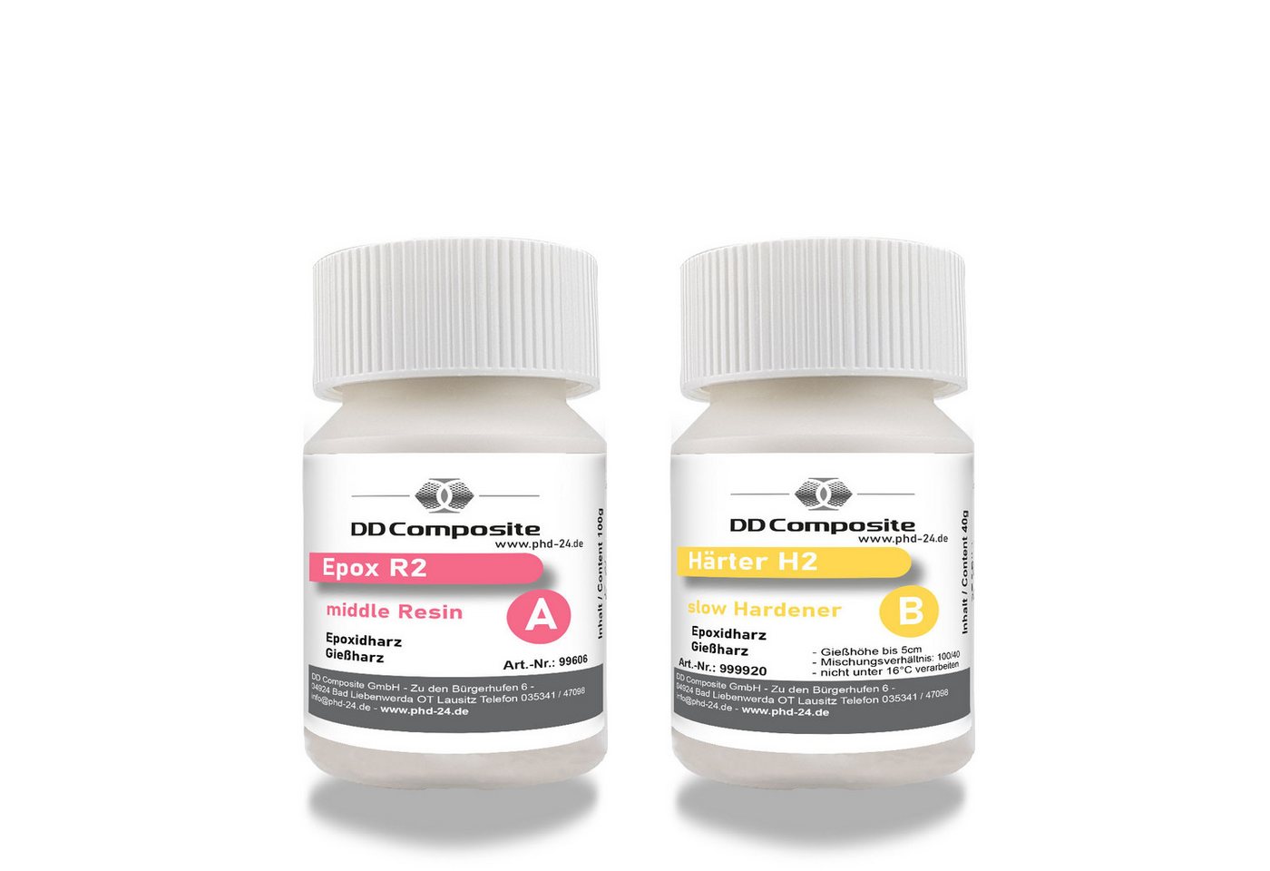 Thumbnail - DD Composite Epoxidharz 140g Epox R2 + Härter H2 middle bis 5cm