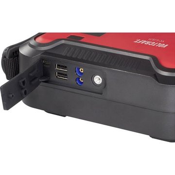 VOLTCRAFT 4 in 1 Jump-Starter-Starthilfegerät mit Energiestation, 12 V-Ausgang 1x, USB-Steckdose 2x, Kompressor, Arbeitsleuchte