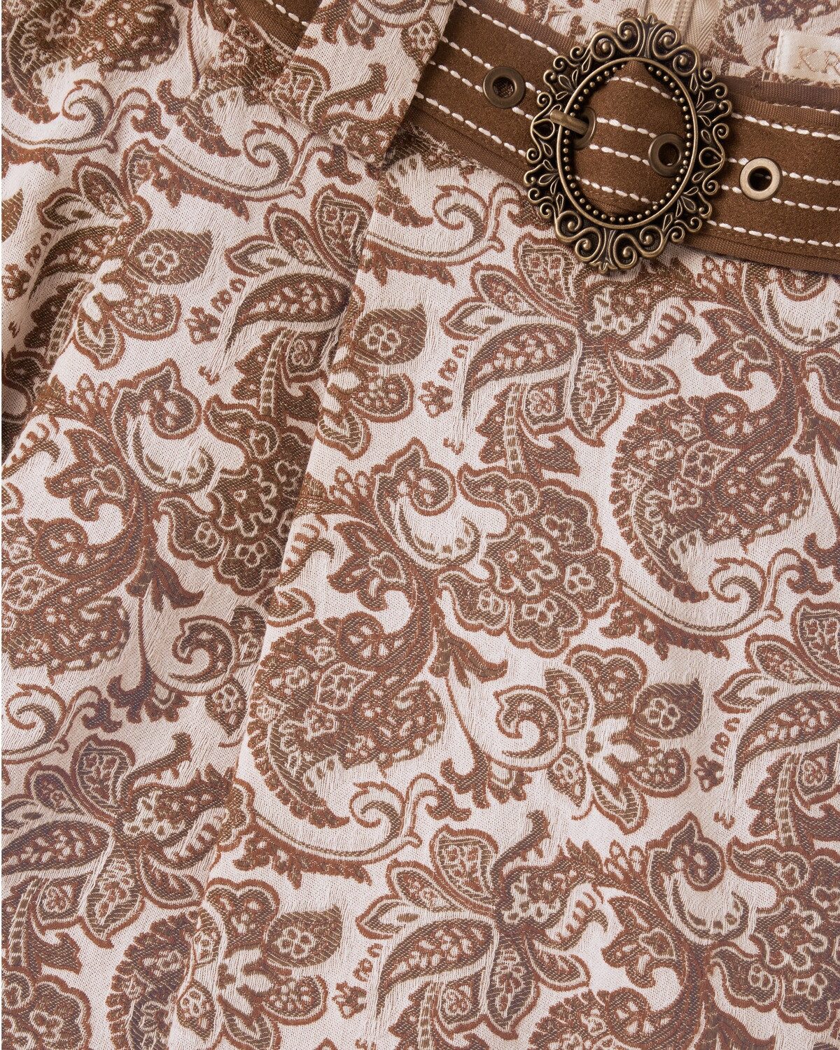 KRÜGER COLLECTION Trachtenrock Midirock mit Paisley-Muster