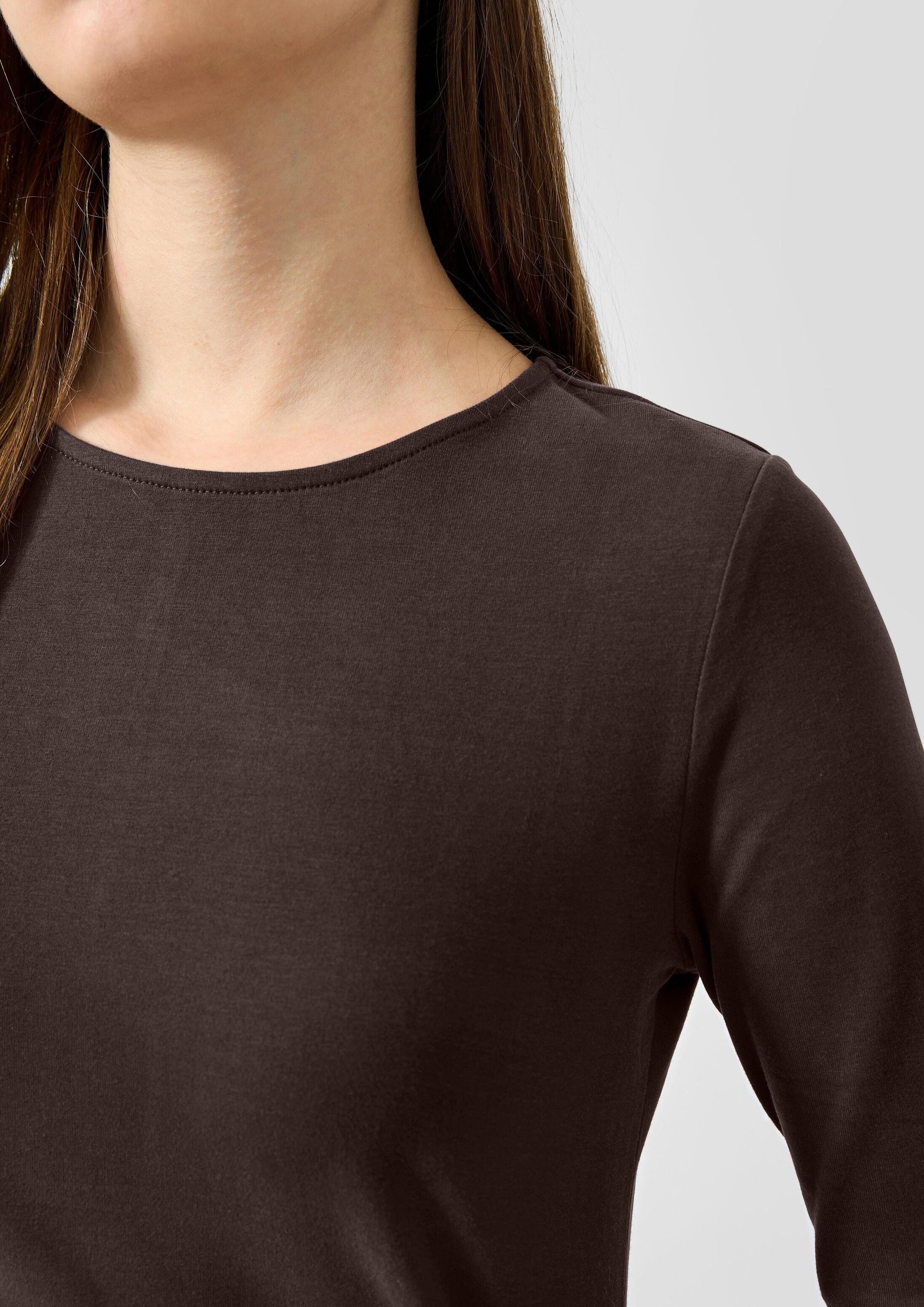 QS Langarmshirt T-Shirt Softes Longsleeve aus Baumwollstretch – Bild 4 von 5