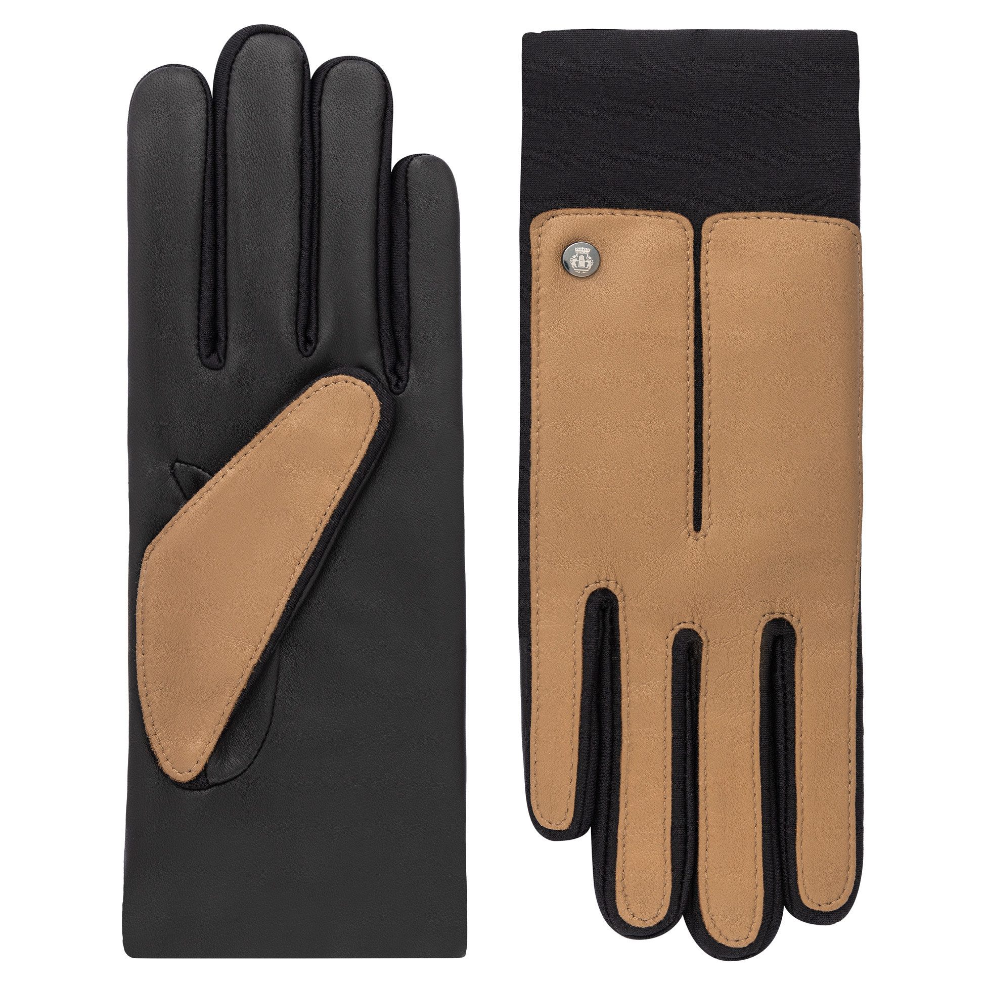 Roeckl Lederhandschuhe Stockholm Touch Fingerhandschuhe mit Fleece Futter günstig online kaufen