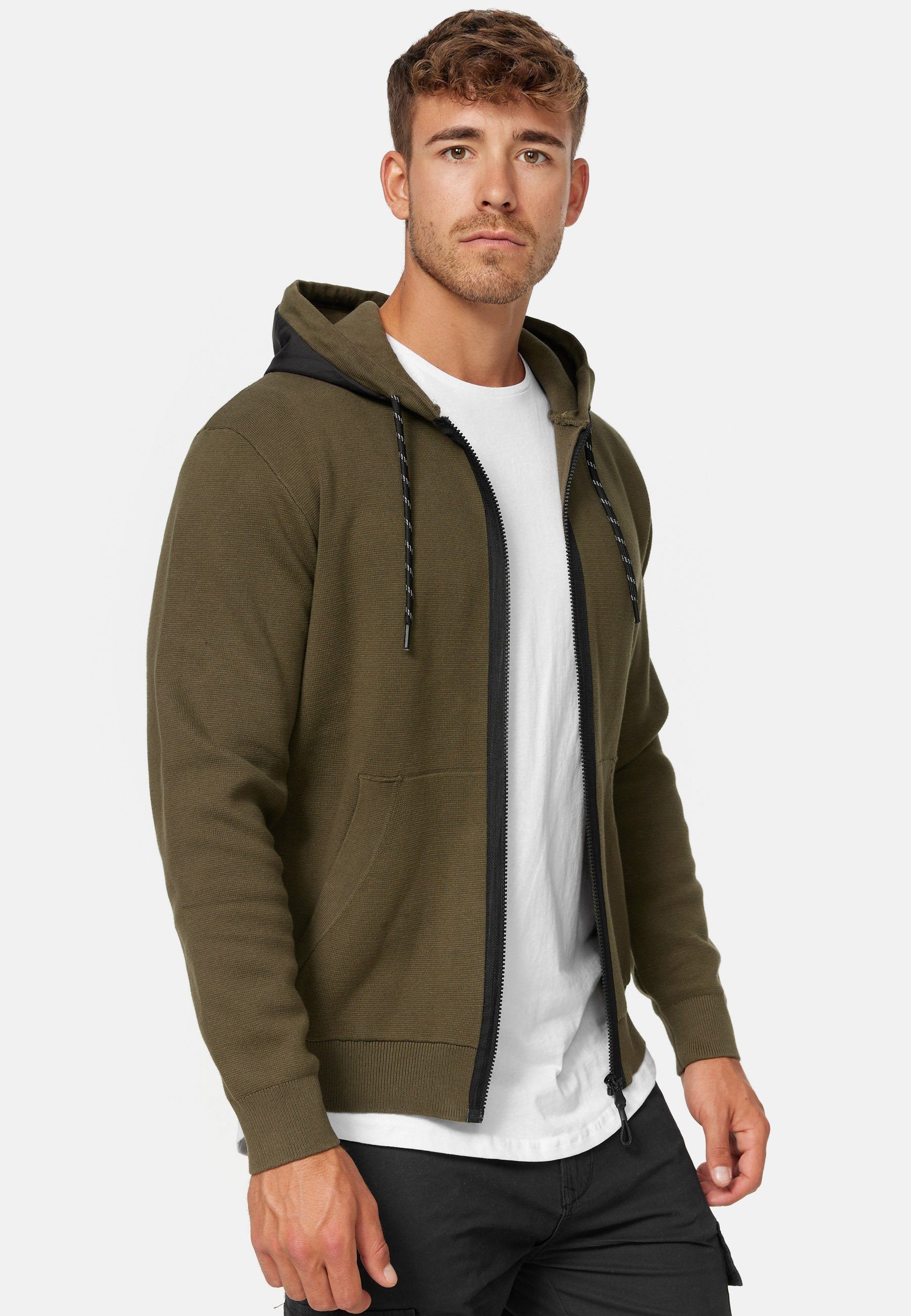 Indicode Kapuzensweatjacke Herren Reilly Hoodie Sweatjacke Herrenjacke